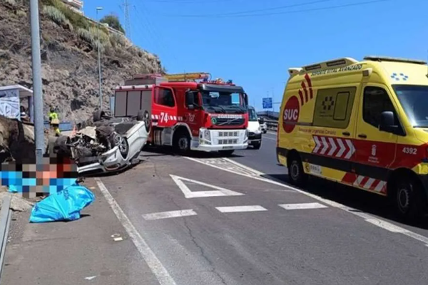 Þrjár konur slösuðust í þriggja bíla árekstri á TF-1 hraðbrautinni á Tenerife