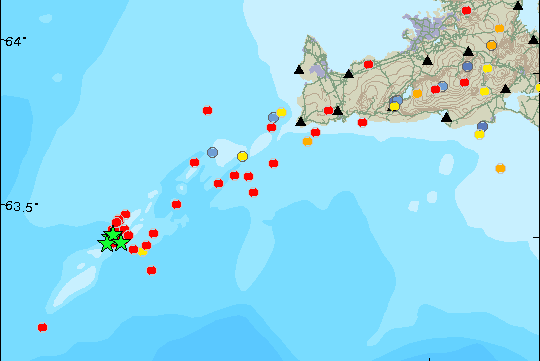 Jarðskjálftahrina á Reykjaneshrygg