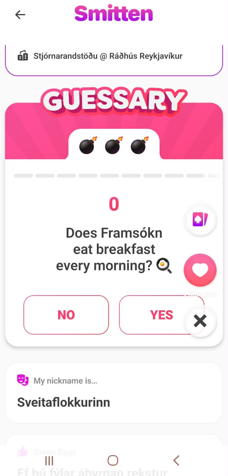 Framsókn á Smitten