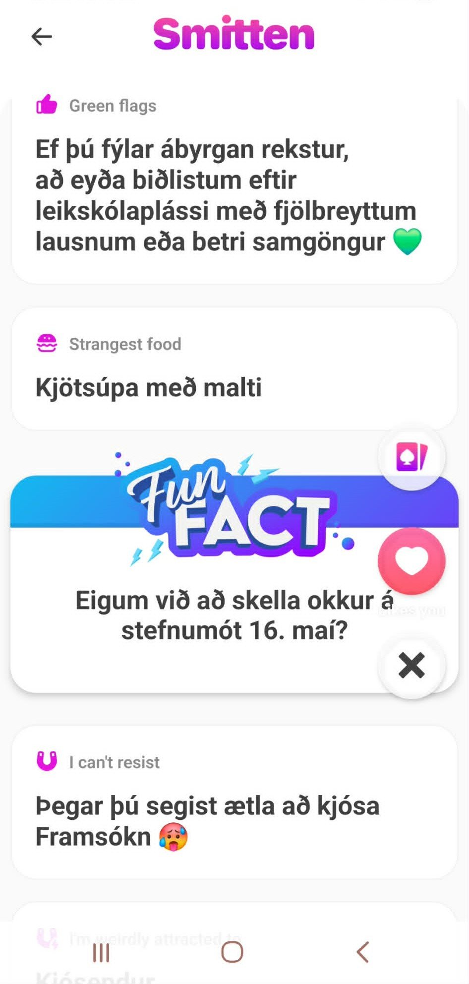 Framsókn á Smitten