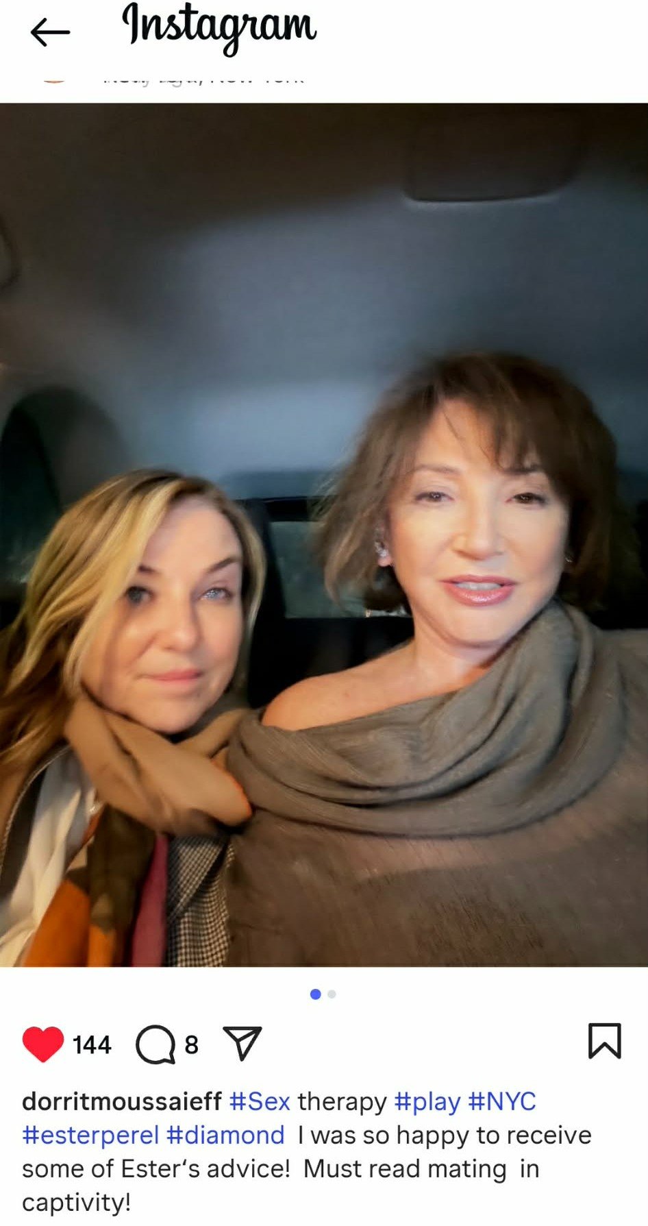 Dorrit og Esther Patel