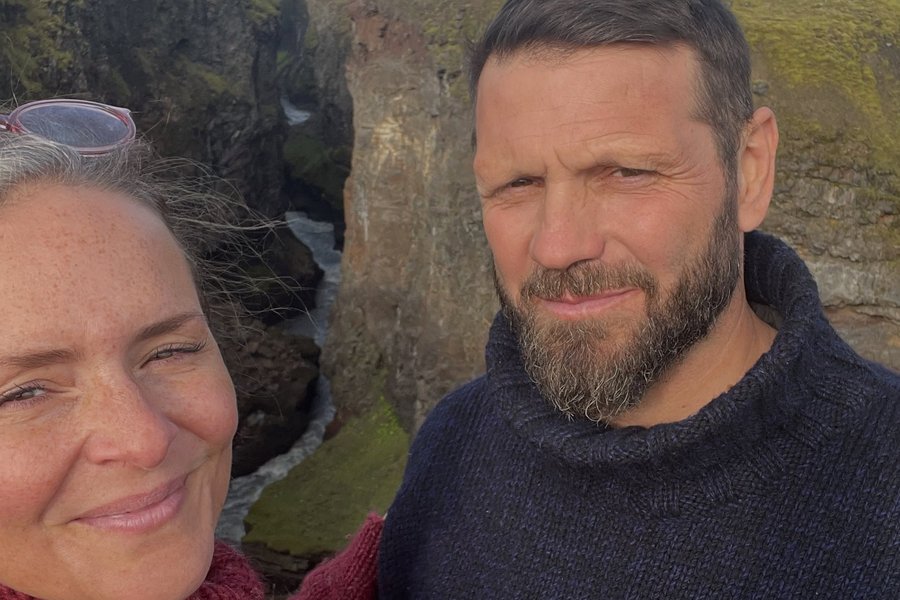 Emilíana Torrini og Ellert geisluðu saman í ferðalagi