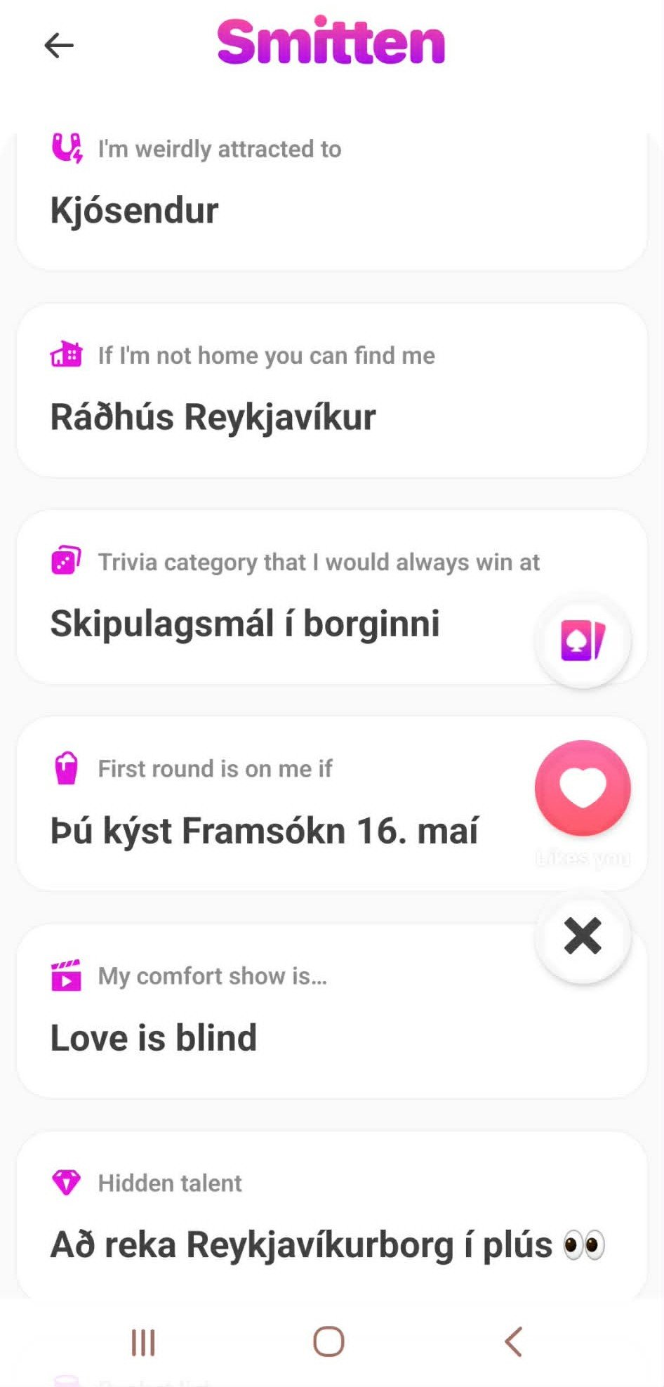 Framsókn á Smitten