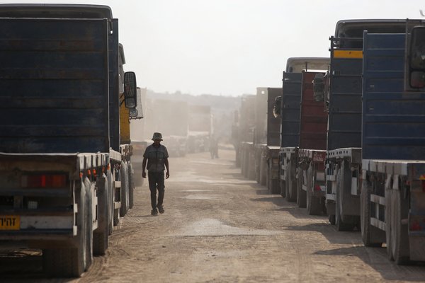 Öfgahópur í Ísrael stöðvar hjálparflutninga til Gaza