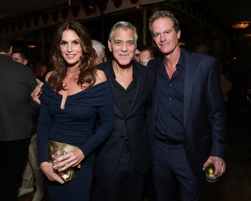 Cindy Crawford, George Clooney og Randy Gerber