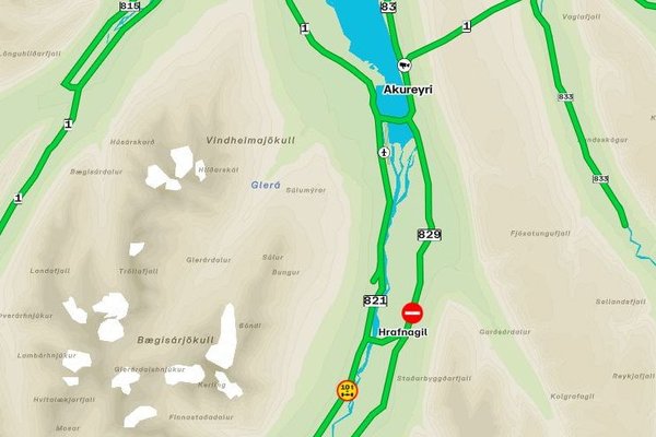 Banaslys Eyjafjörður Laugaland