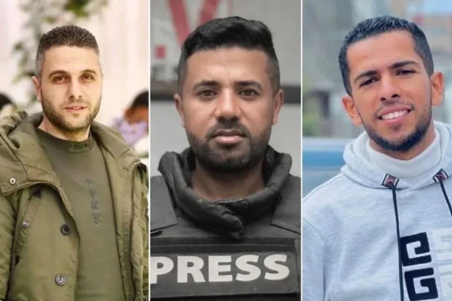 Þrír blaðamenn og tvö börn drepin á Gaza