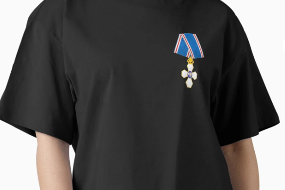 Fálkaorðan föl á erlendri sölusíðu