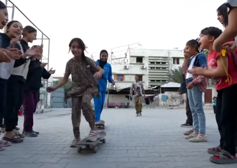 Hjólabrettakrakkar á Gaza