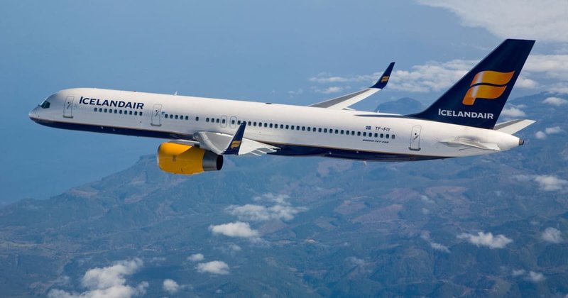 Icelandair Flugvél flug