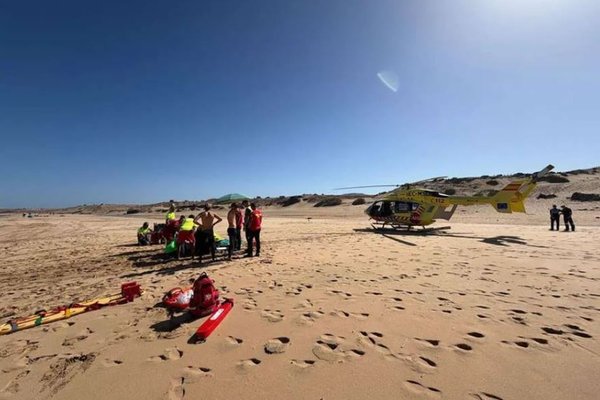 Tæplega sjötugur brimbrettakappi stórslasaðist á Fuerteventura
