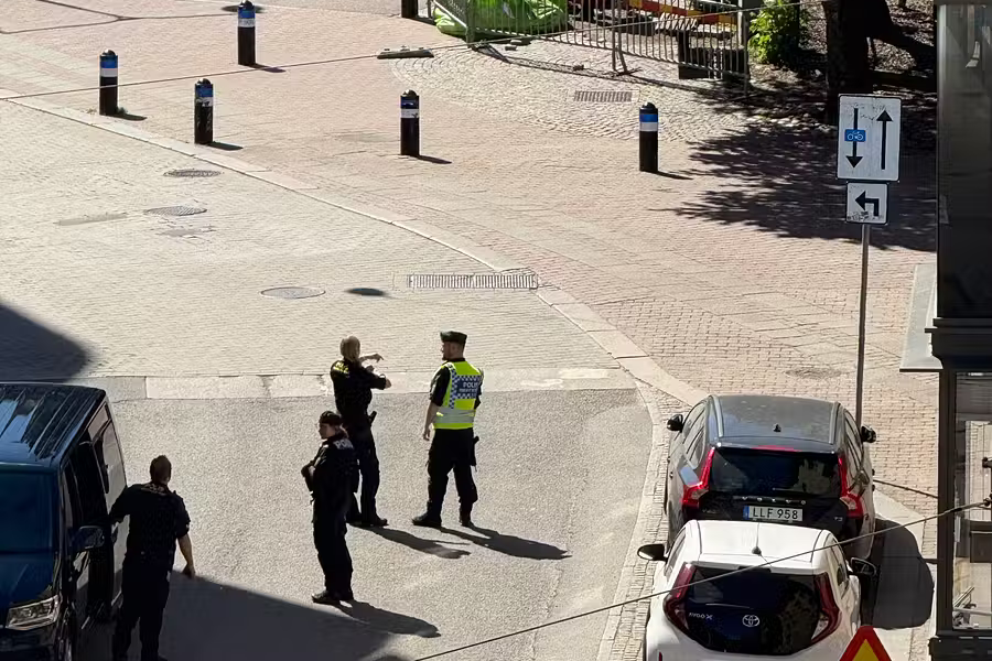Möguleg handsprengja fannst við leikvöll í Svíþjóð