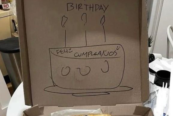 Þegar fjölskyldan gleymdi afmælinu kom pítsastaðurinn til bjargar