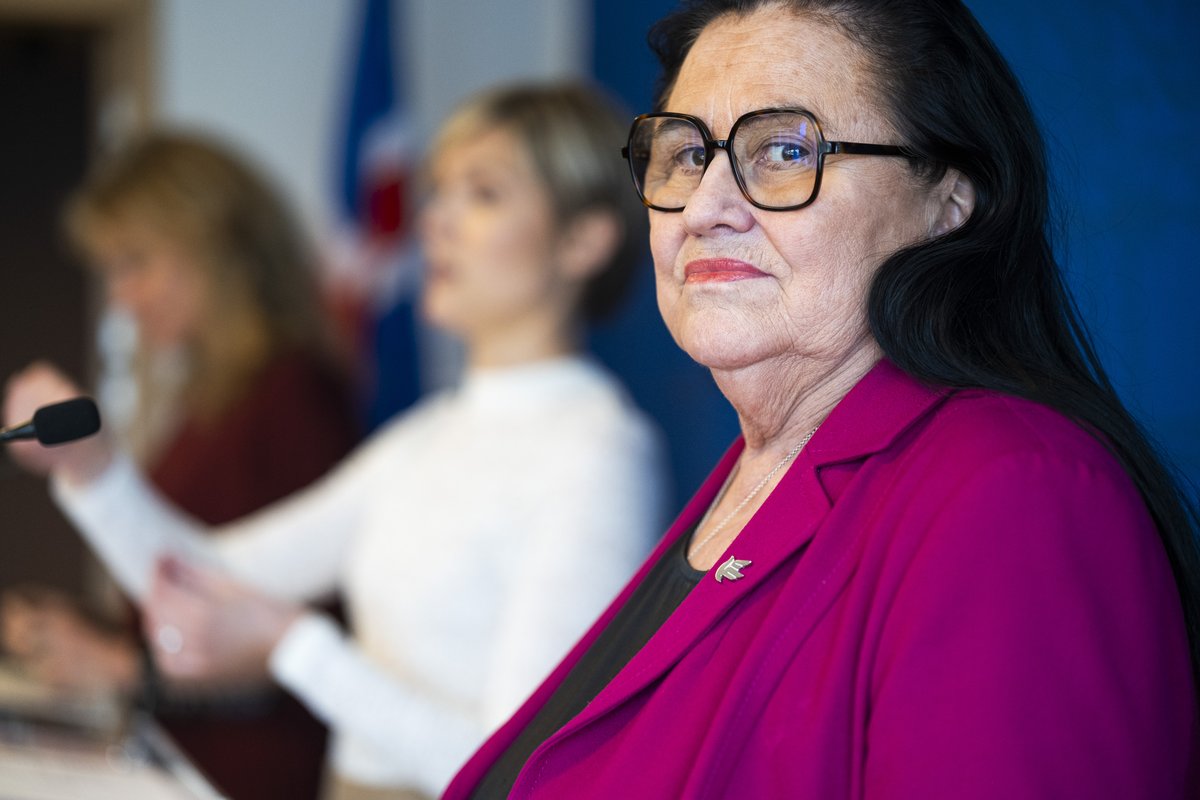 Inga Sæland flaug á fyrsta farrými á EM