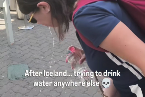 Getur ekki drukkið vatn eftir dvöl sína á Íslandi