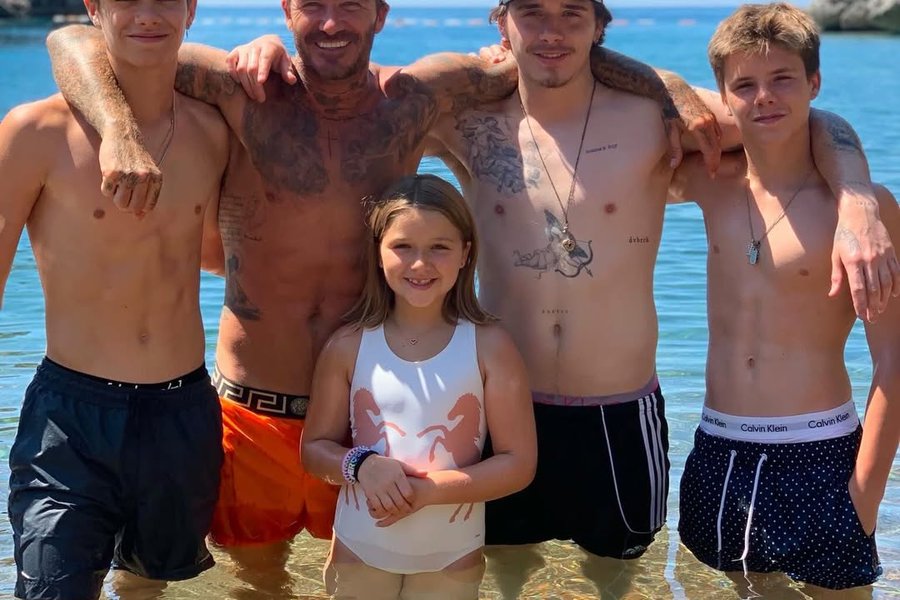 Beckham-hjónin rifja upp betri tíma