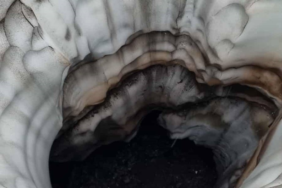 Þrjátíu metra gildra myndaðist að Fjallabaki