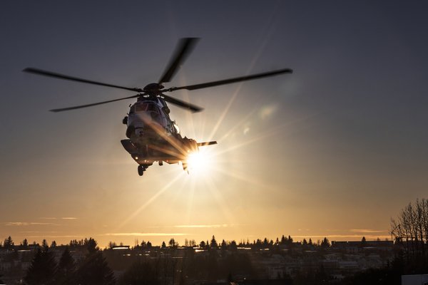 Þyrla gæslunnar flutti fjóra til Reykjavíkur eftir alvarlegt slys á Hringveginum