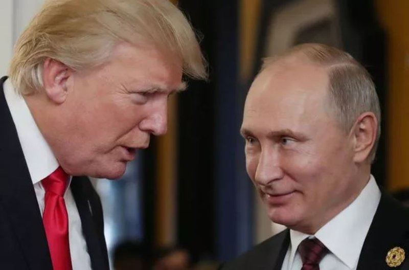 Félagarnir Trump og Putin.