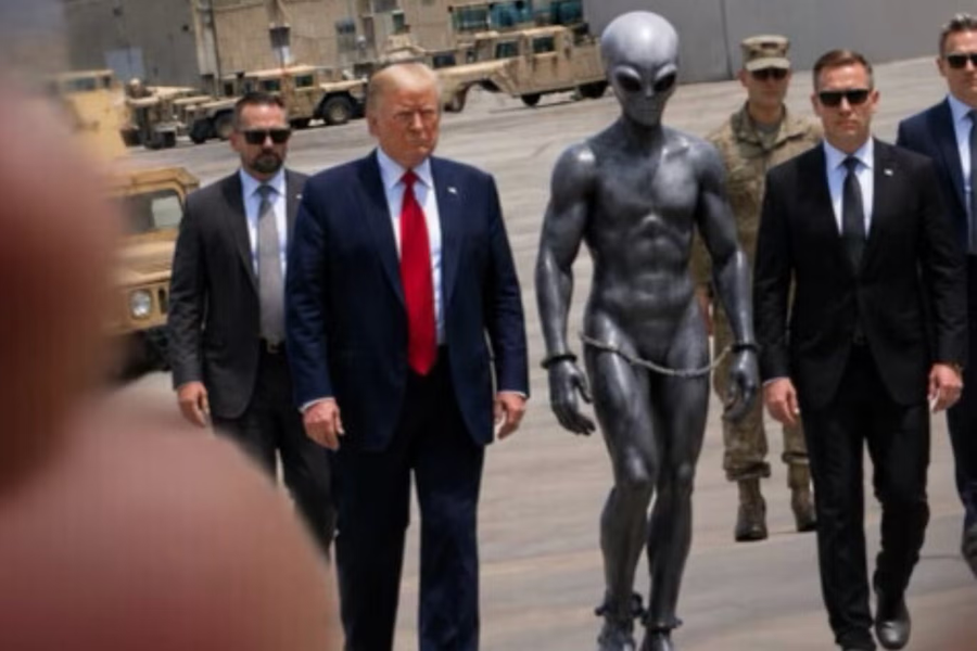 Trump birtir röð furðulegra gervigreindarmynda