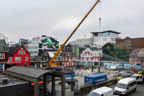 Novasvellið rís á Ingólfstorgi