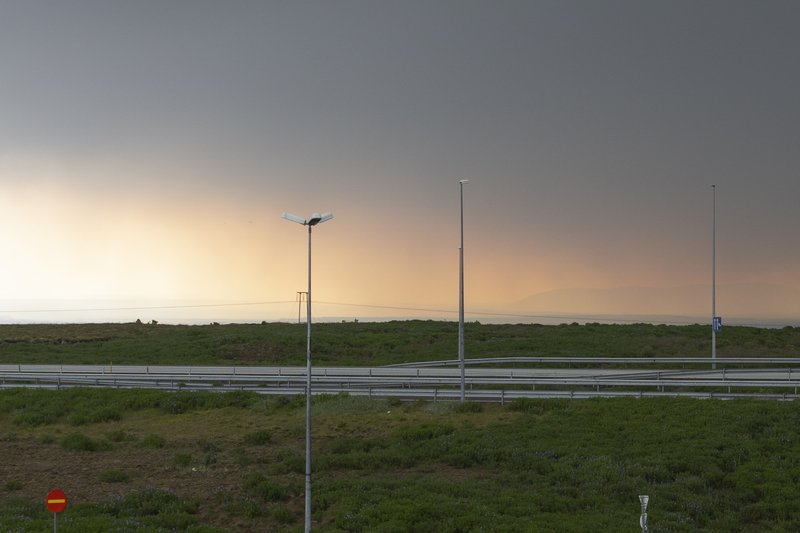 Reykurmökkur frá eldgosi