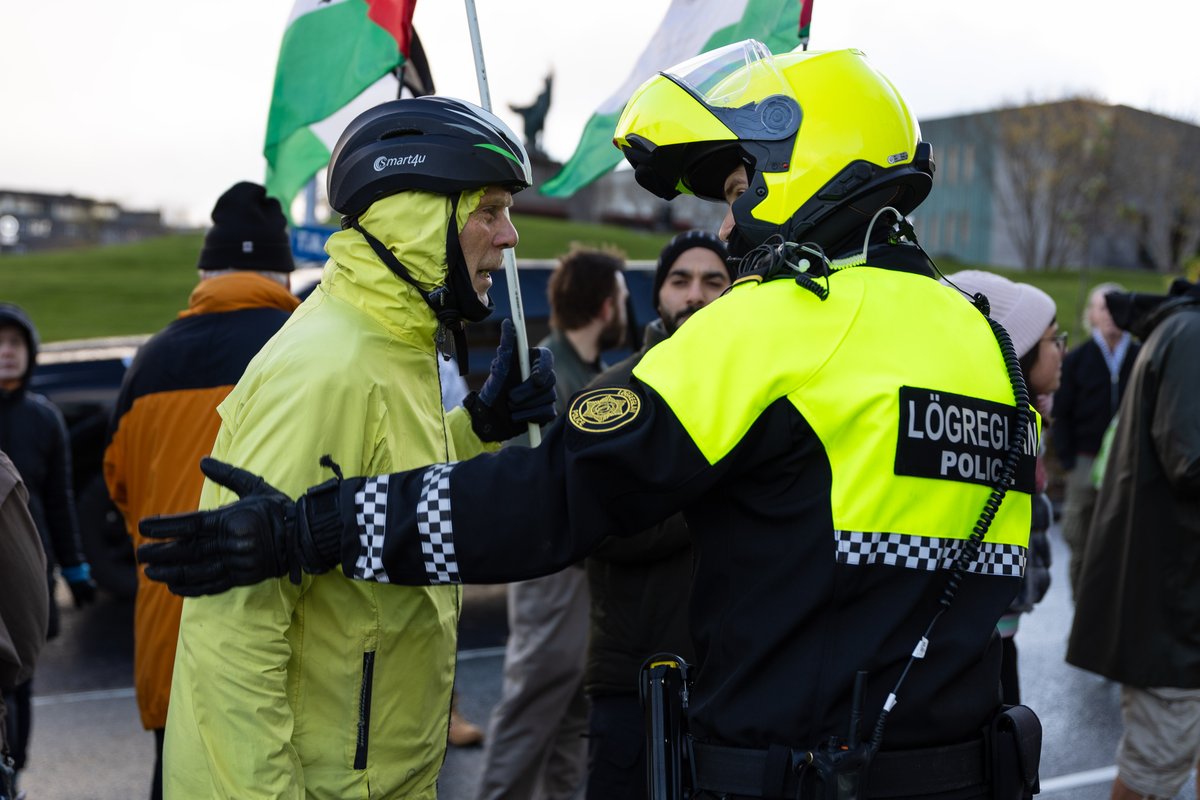 Mótmæli Ísland Palestína - forsætisráðuneytið