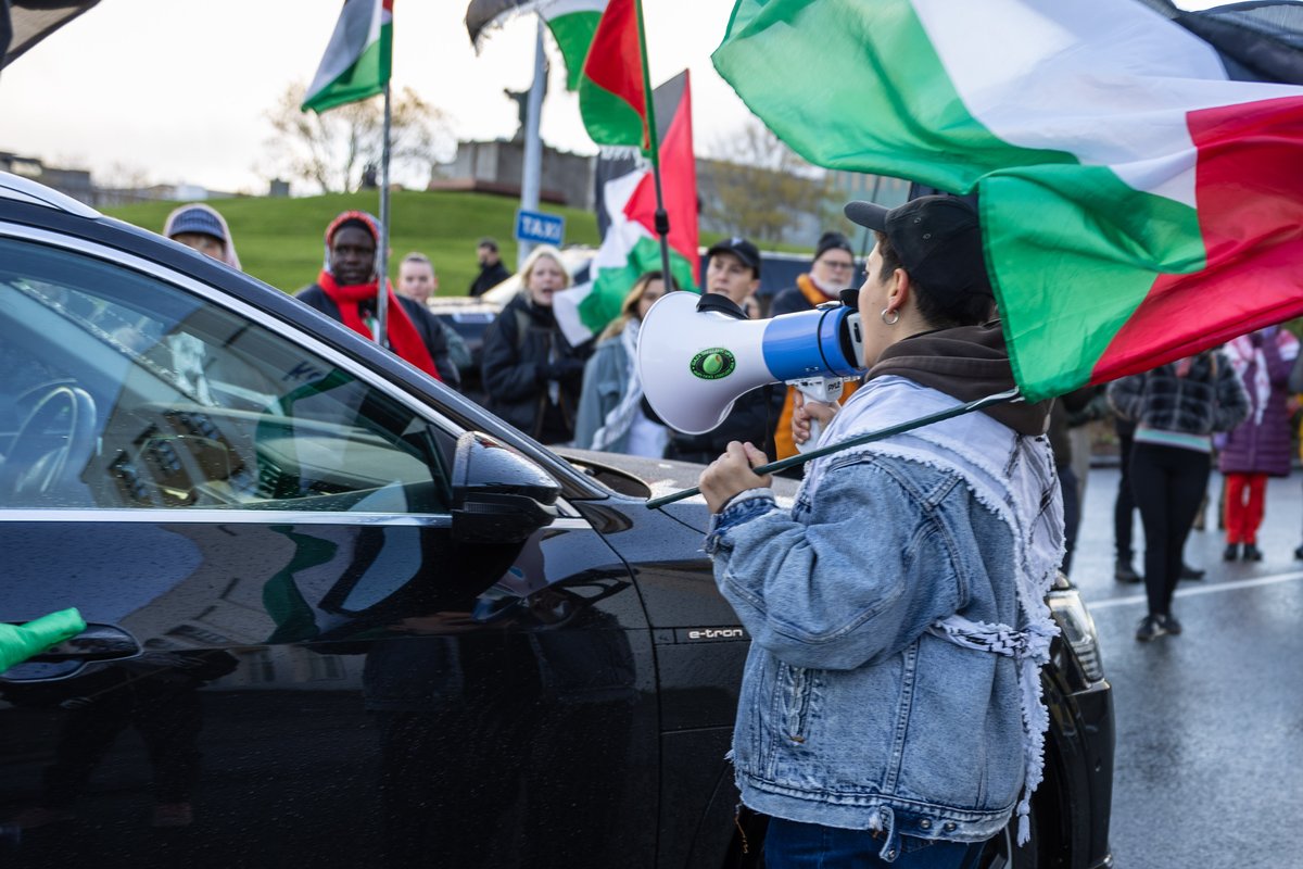 Mótmæli Ísland Palestína - forsætisráðuneytið