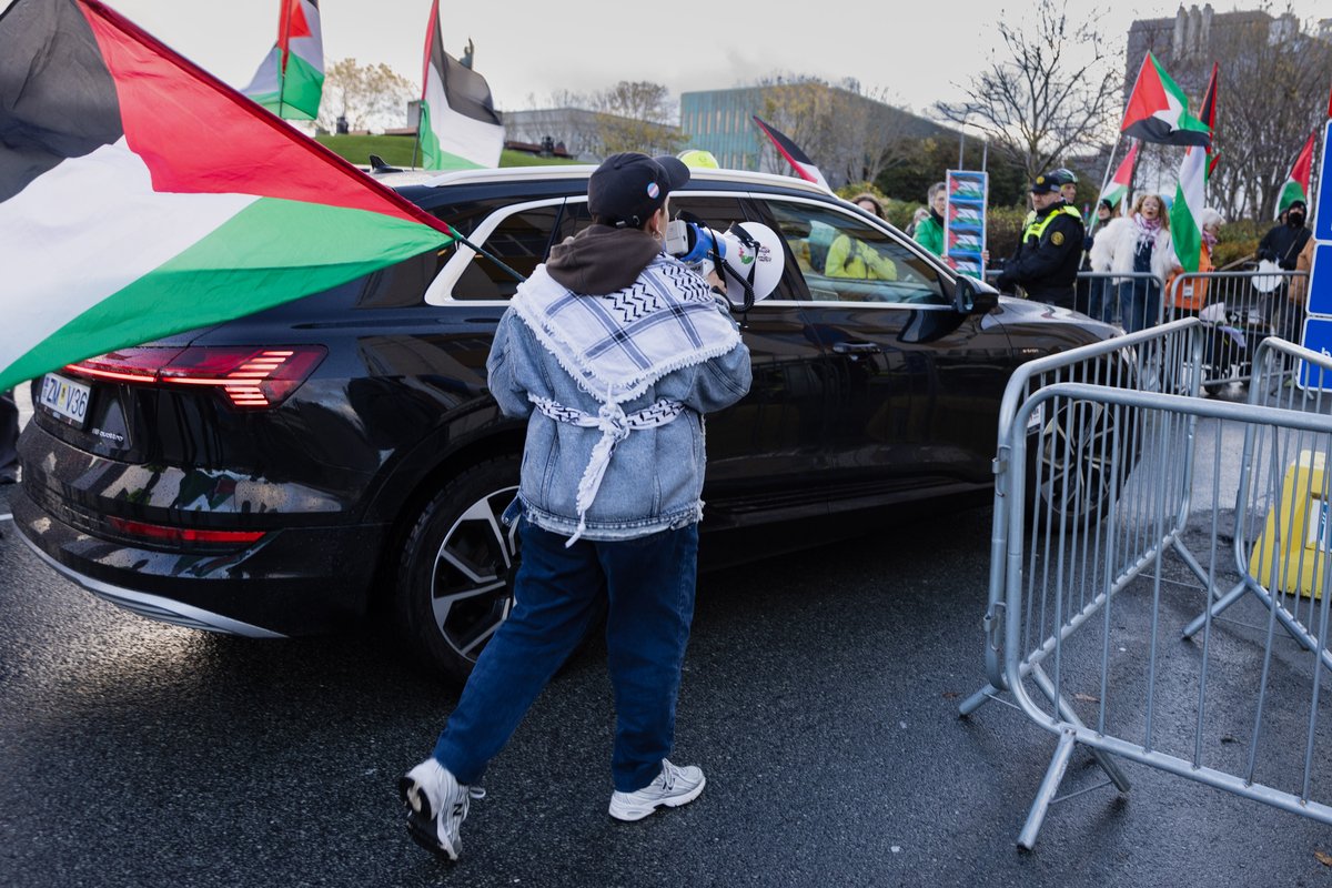 Mótmæli Ísland Palestína - forsætisráðuneytið