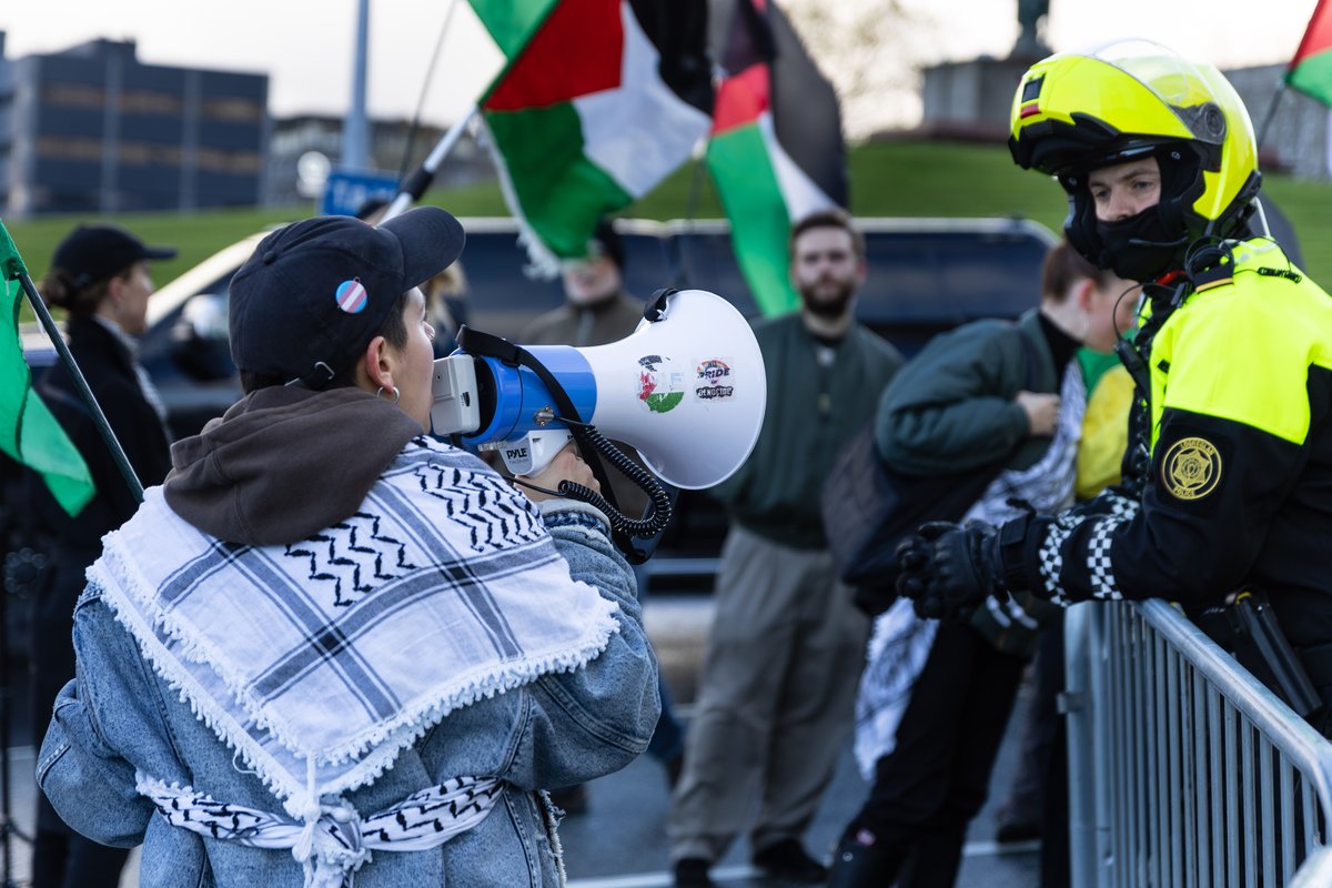 Mótmæli Ísland Palestína - forsætisráðuneytið