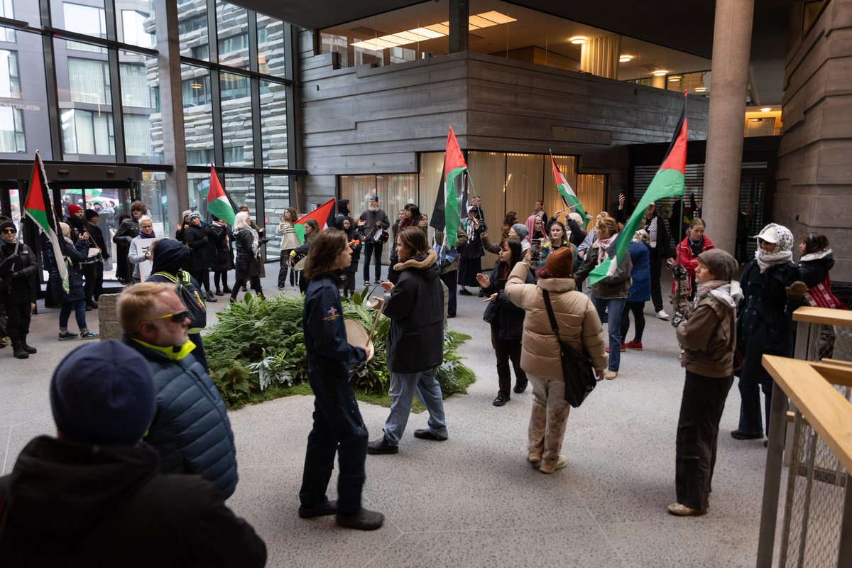 Mótmæli Ísland Palestína við utanríkisráðuneytið
