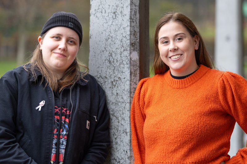 Krístin Reynisdóttir og Íris Kristín Smith