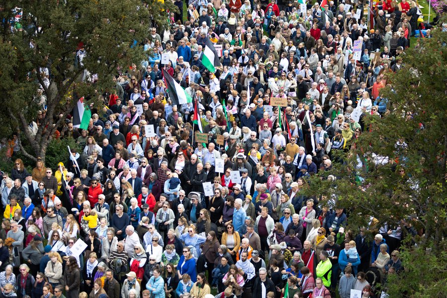 Samstöðuganga fyrir Palestínu í Reykjavík og á Akureyri