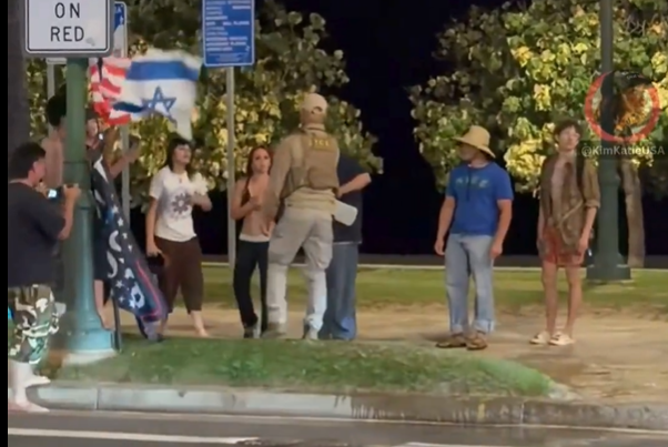 Hópárás á mótmælum í Bandaríkjunum