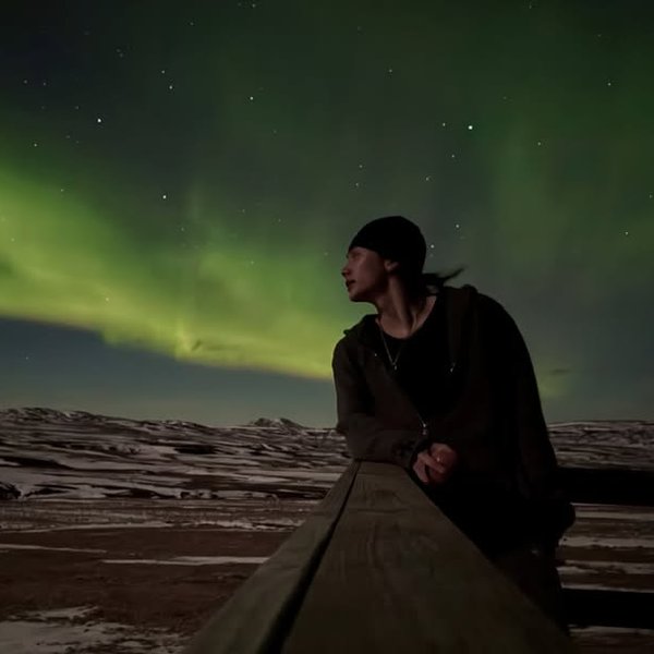 Ofurstjarna dáðist að íslenskri náttúru