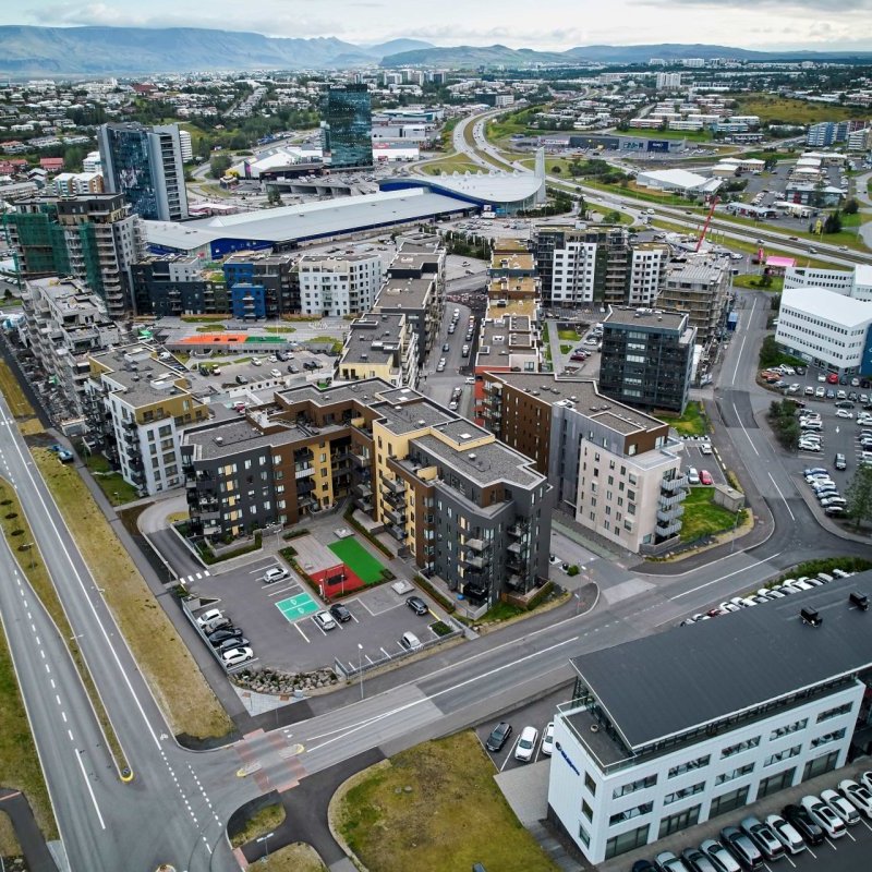 Ók á ljósastaur í Kópavogi