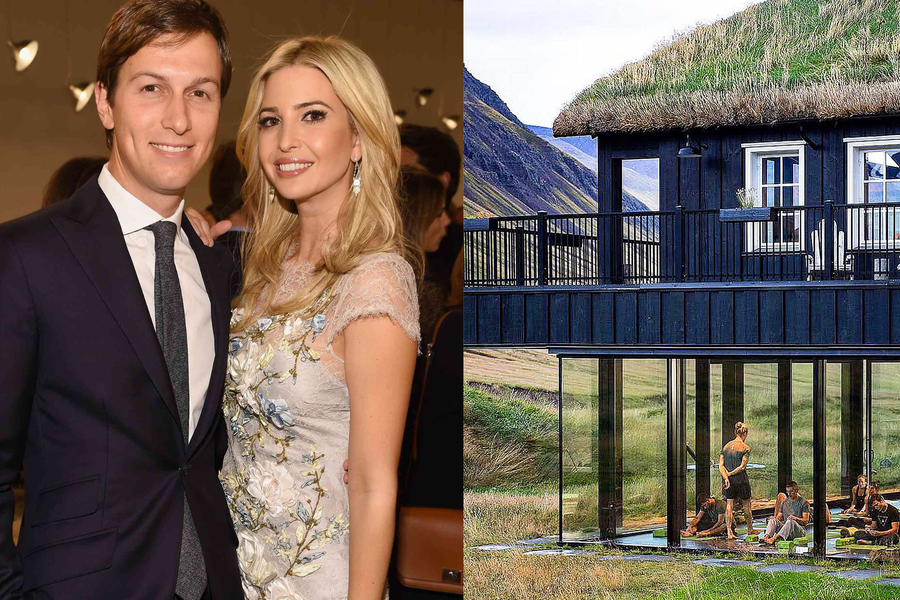 Innanveggja hótelsins á Íslandi þar sem Ivanka Trump dvelur