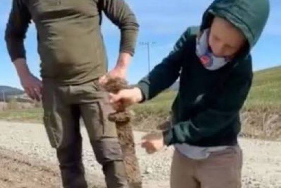 Sex ára drengur fann víkingasverð í skólaferðalagi