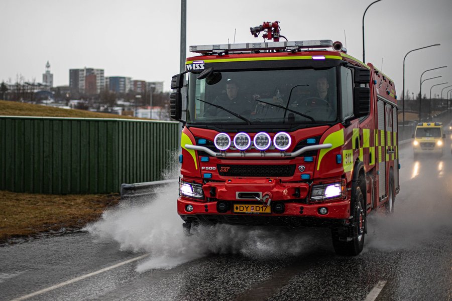 Björguðu manneskju í neyð